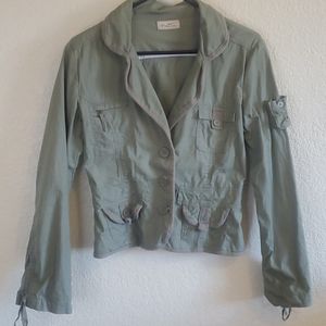 STONE AGE GREEN MILITARY STYLE JACKET SIZE MED